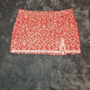 Jones New York Women's Skort Built in Shorts Orange/White Size XXL